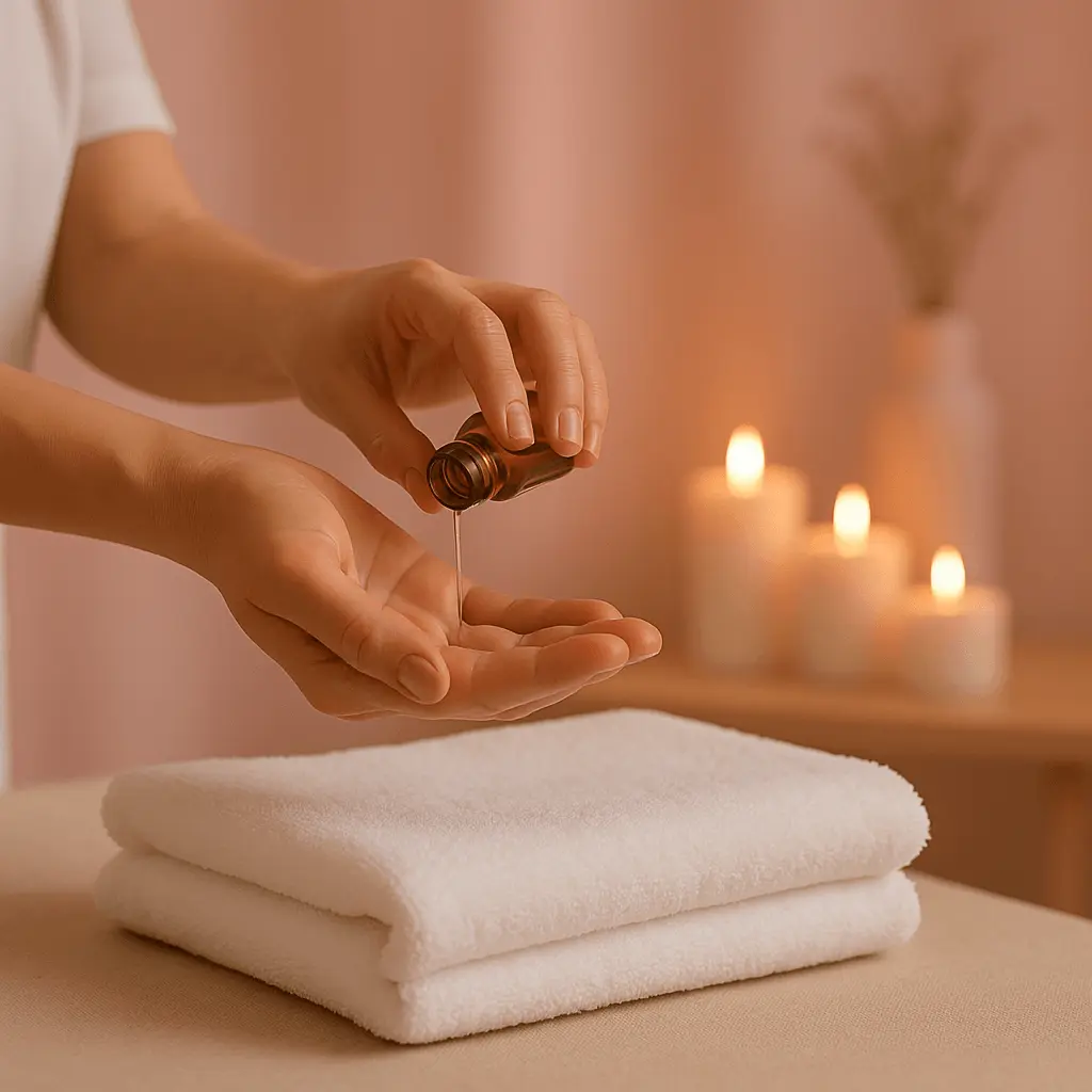 Entspannende Massage-Sitzung